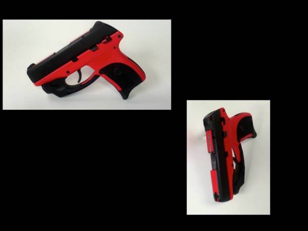 Red Ruger LC9 w/Laser-0