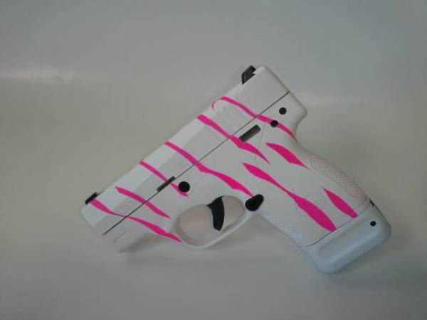 Hot Pink/White Zebra Beretta Nano-0