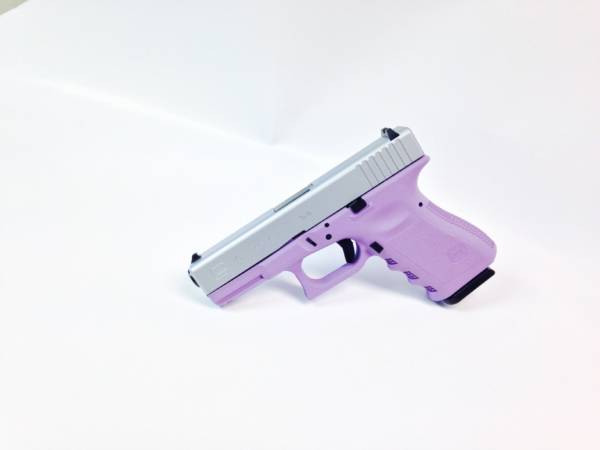Lilac and Stainless Glock 19 Gen3 9mm-0