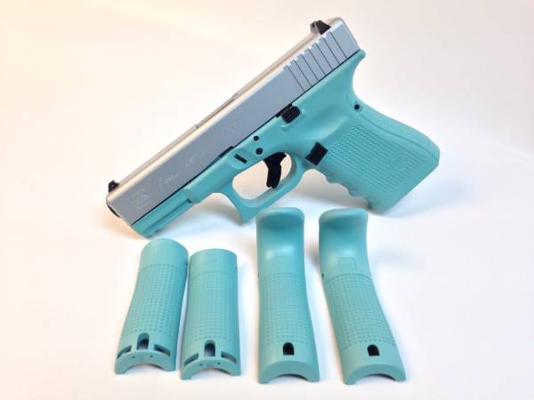 Diamond Blue and Stainless Glock 19 Gen4-0
