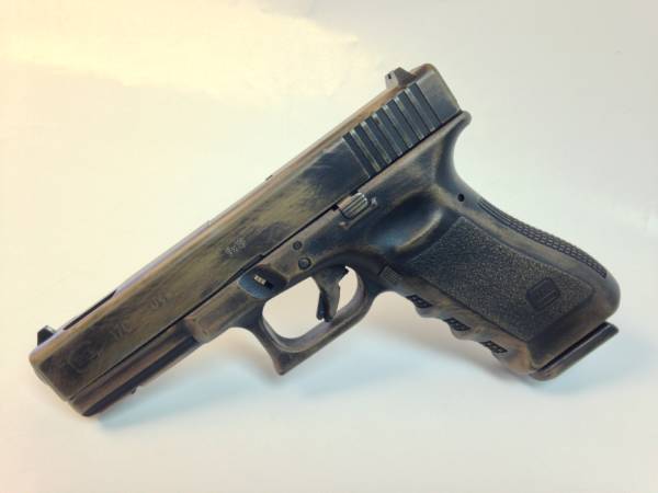 Battle Worn Bronze Glock 17C 9mm-0