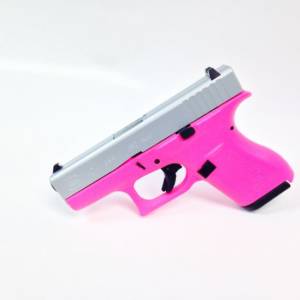 Hot Pink and Stainless Steel Glock 42-0