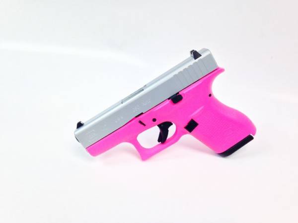 Hot Pink and Stainless Steel Glock 42-0