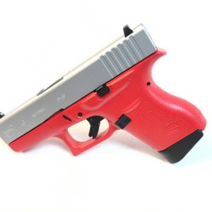 Electric Cherry Pearl Stainless Glock 43 9mm-0