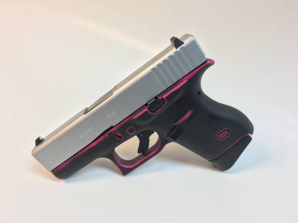 Hint of Pink and Stainless Glock 43 9mm-0