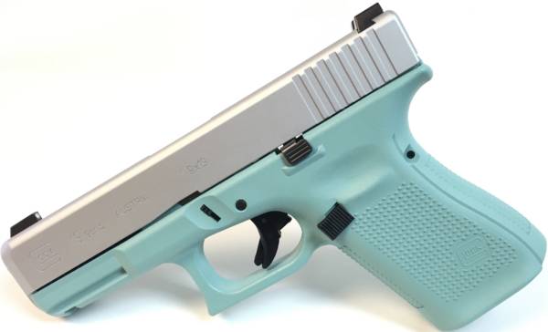 Diamond Blue and Stainless Glock 19 Gen5-0