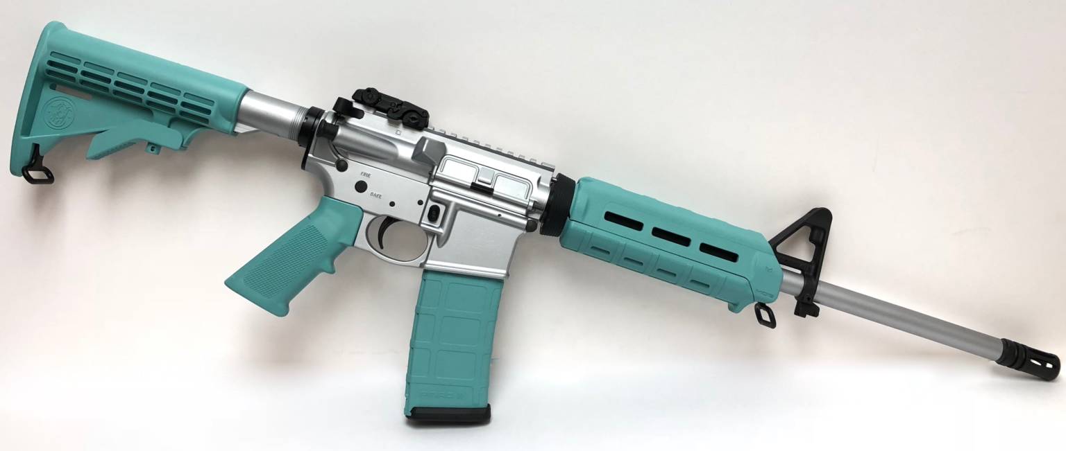 Smith & Wesson M&P15 Sport II AR15 Rifle, Tiffany Blue AR, Tiffany
