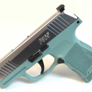 Diamond Blue and DuraChrome Sig Sauer P365 9mm-0