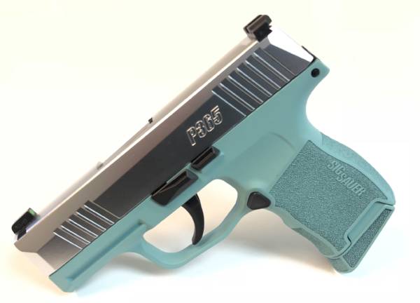 Diamond Blue and DuraChrome Sig Sauer P365 9mm-0