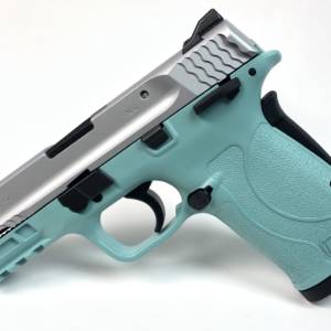 Diamond Blue and Stainess Smith & Wesson Shield .380EZ-0