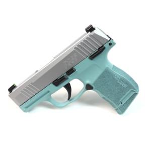 Diamond Blue and Stainless Sig Sauer P365 9mm-0