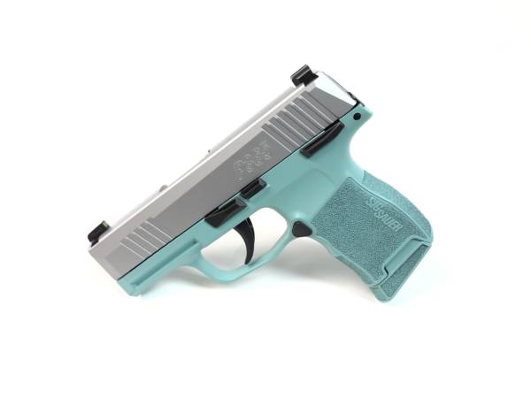 Diamond Blue and Stainless Sig Sauer P365 9mm-0