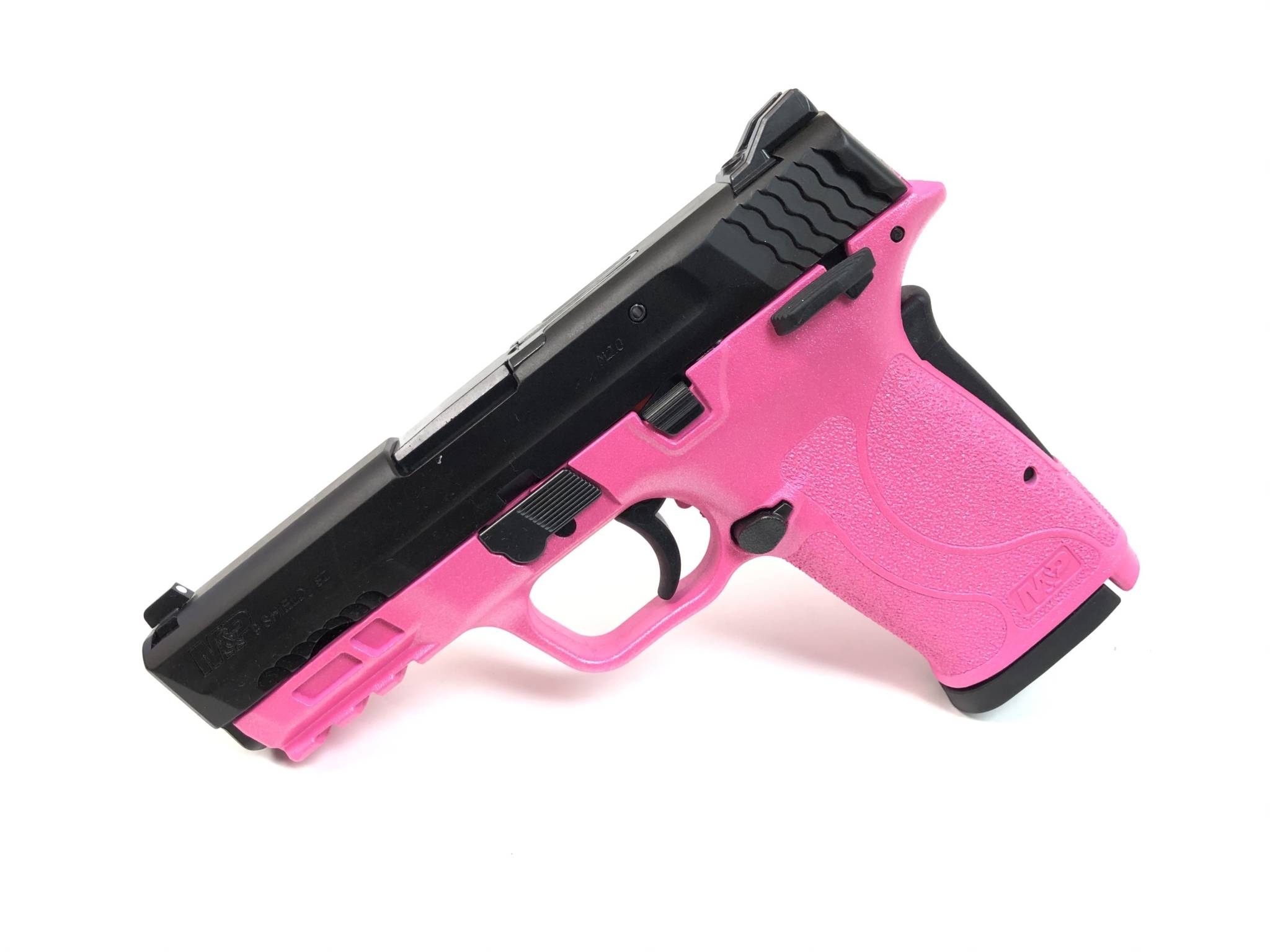 Hogue Pink Smith & Wesson Shield EZ 9mm w/thumb Safety.