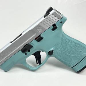 Diamond Blue and Stainless S&W Shield Plus
